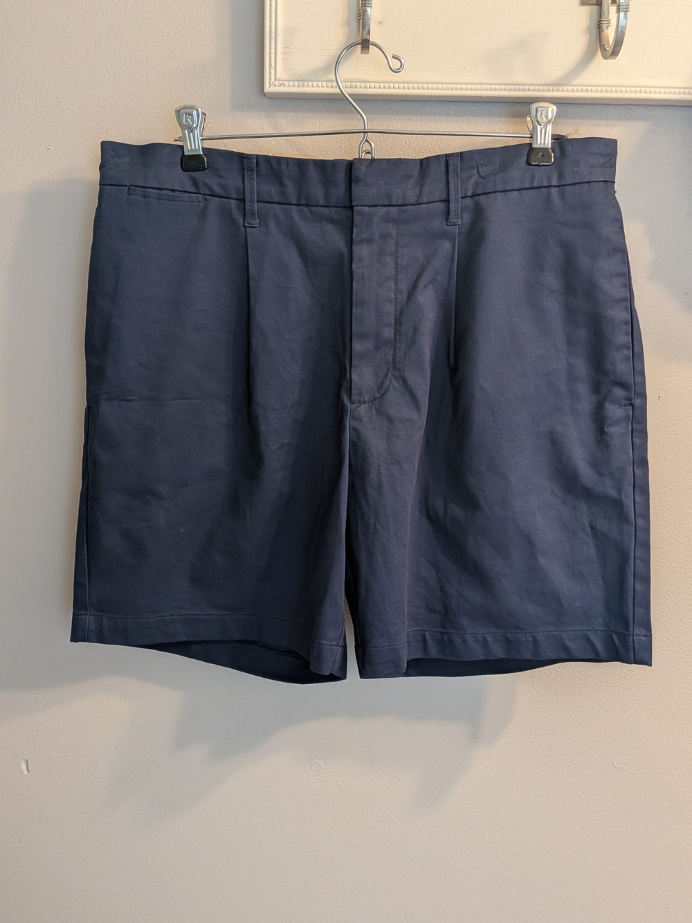 Goodfellow & Co Navy Flat-Front Shorts